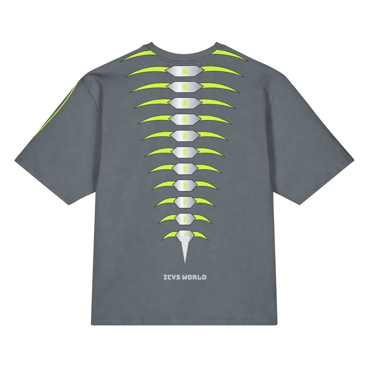 ICYS WORLD Tech Ghost tee, back view