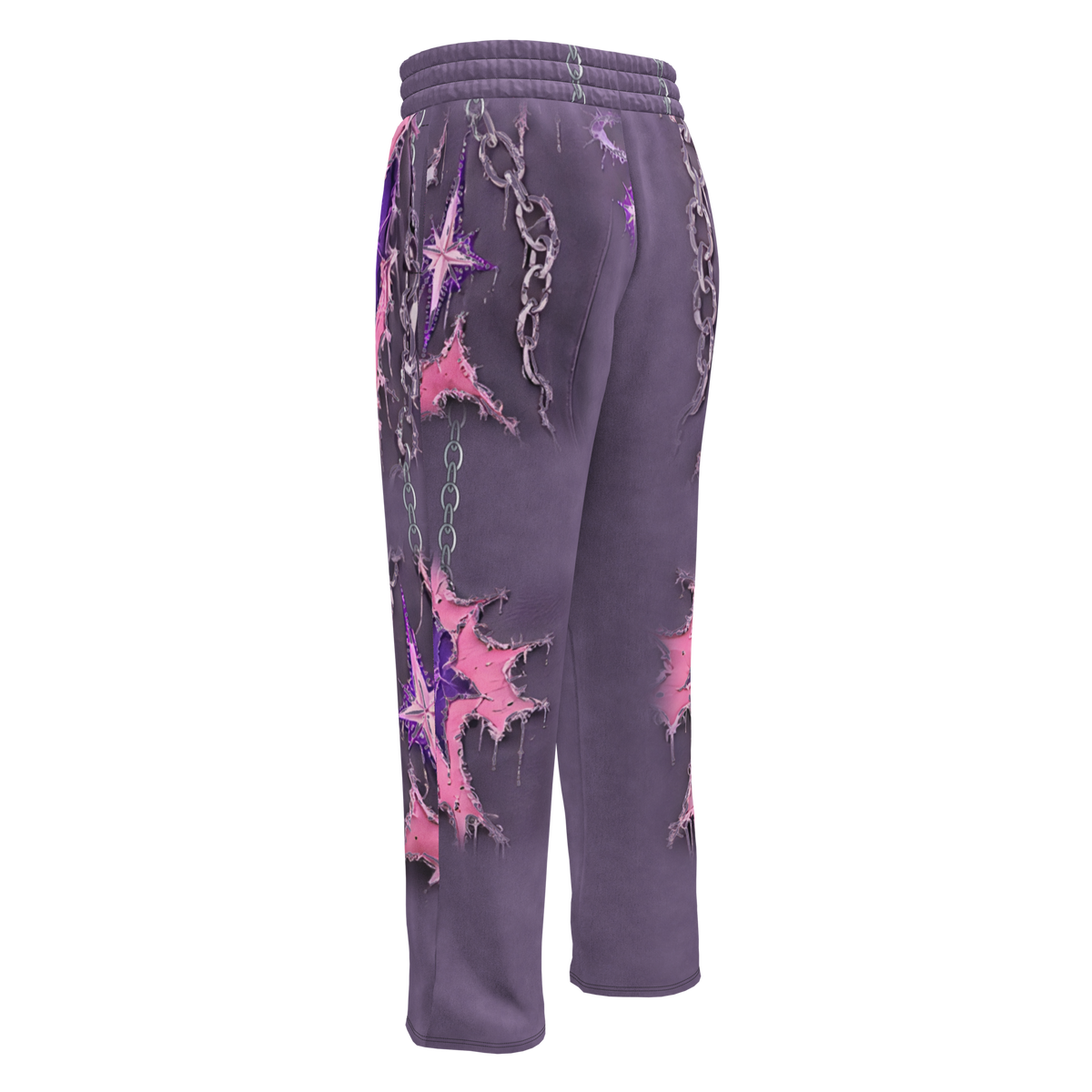 ICYS WORLD Heavy Halo wide-leg joggers, front view