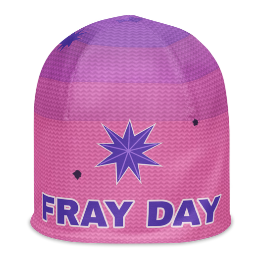 ICYS WORLD Fray Day beanie, front view