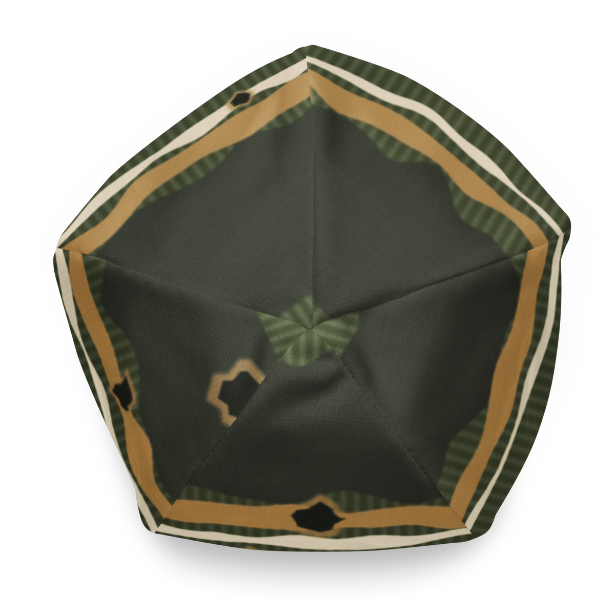 ICYS WORLD Hem Damage beanie, top view