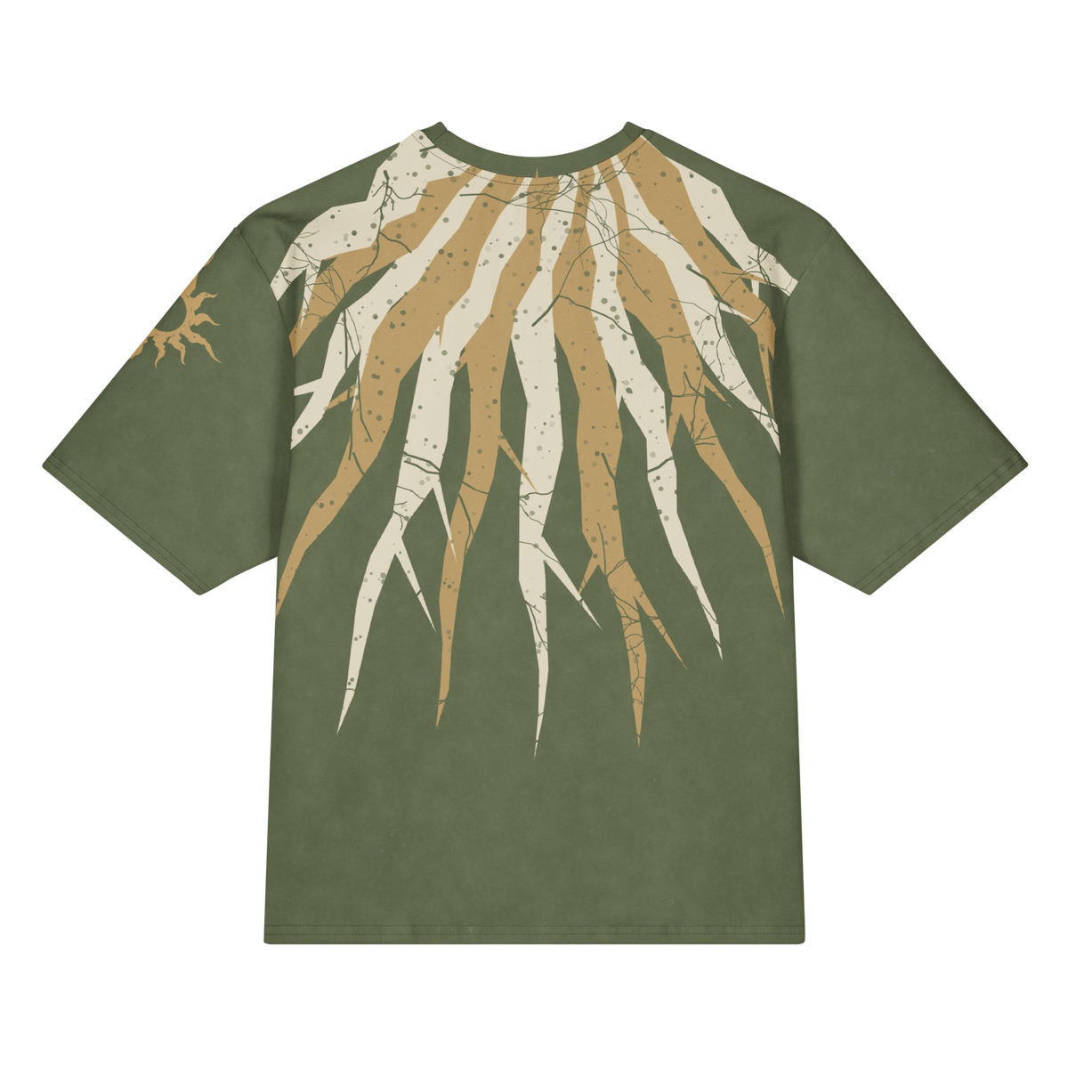 ICYS WORLD Hem Damage tee, back view