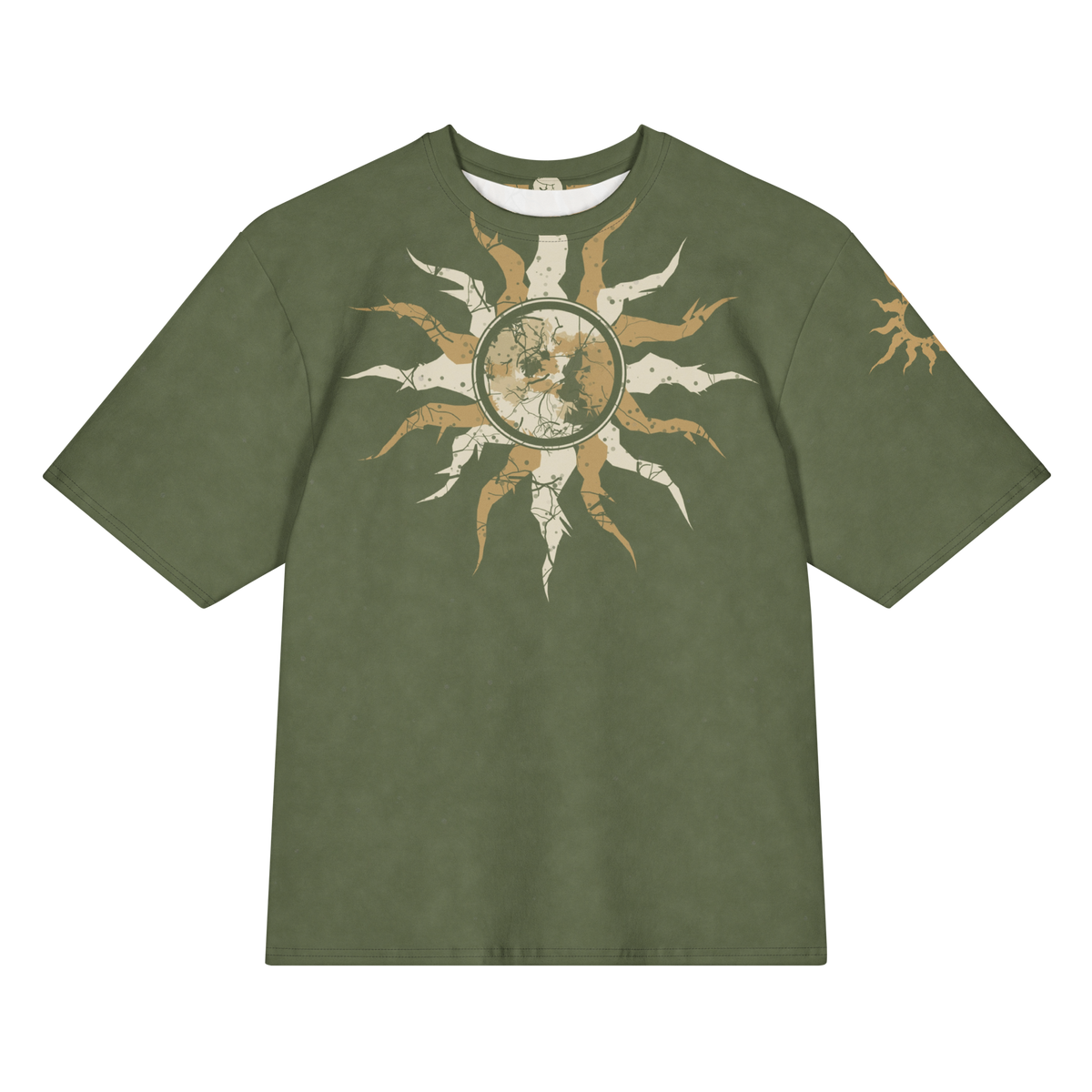 ICYS WORLD Hem Damage tee, front view
