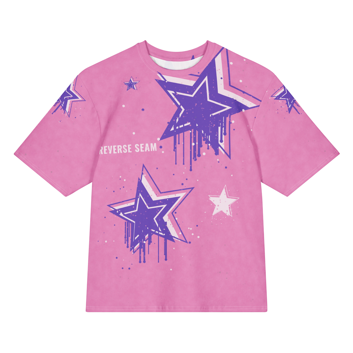 ICYS WORLD Reverse Seam tee, front view