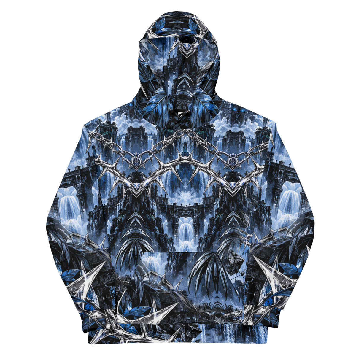 ICYS WORLD Frozen Kingdom All-Over Hoodie – all-over print hoodie, front view