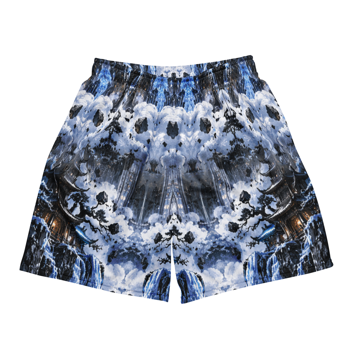 ICYS WORLD Dragon Mesh Shorts – all-over print mesh shorts, front view