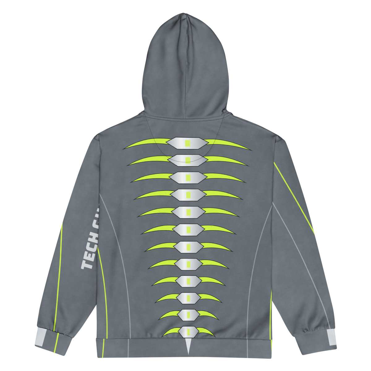 ICYS WORLD Tech Ghost zip hoodie, back view