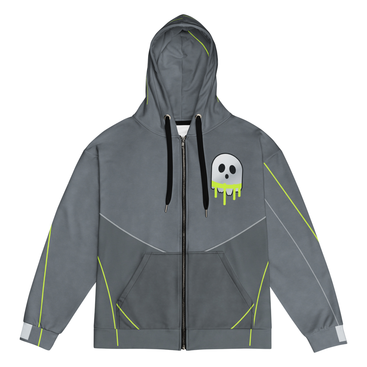 ICYS WORLD Tech Ghost zip hoodie, front view