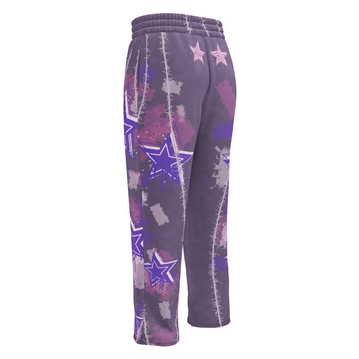 ICYS WORLD Reverse Seam wide-leg joggers, front view