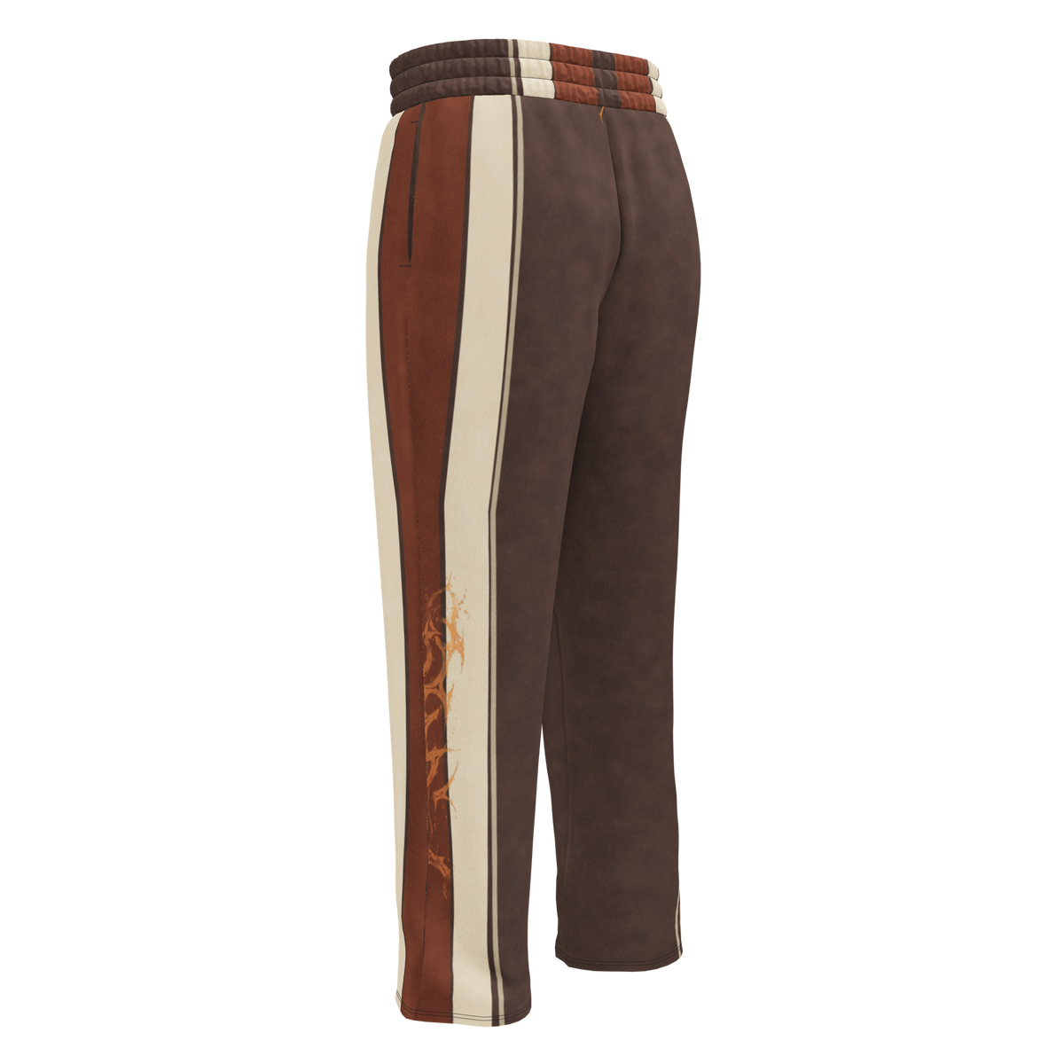 ICYS WORLD Two Tone wide-leg joggers, front view