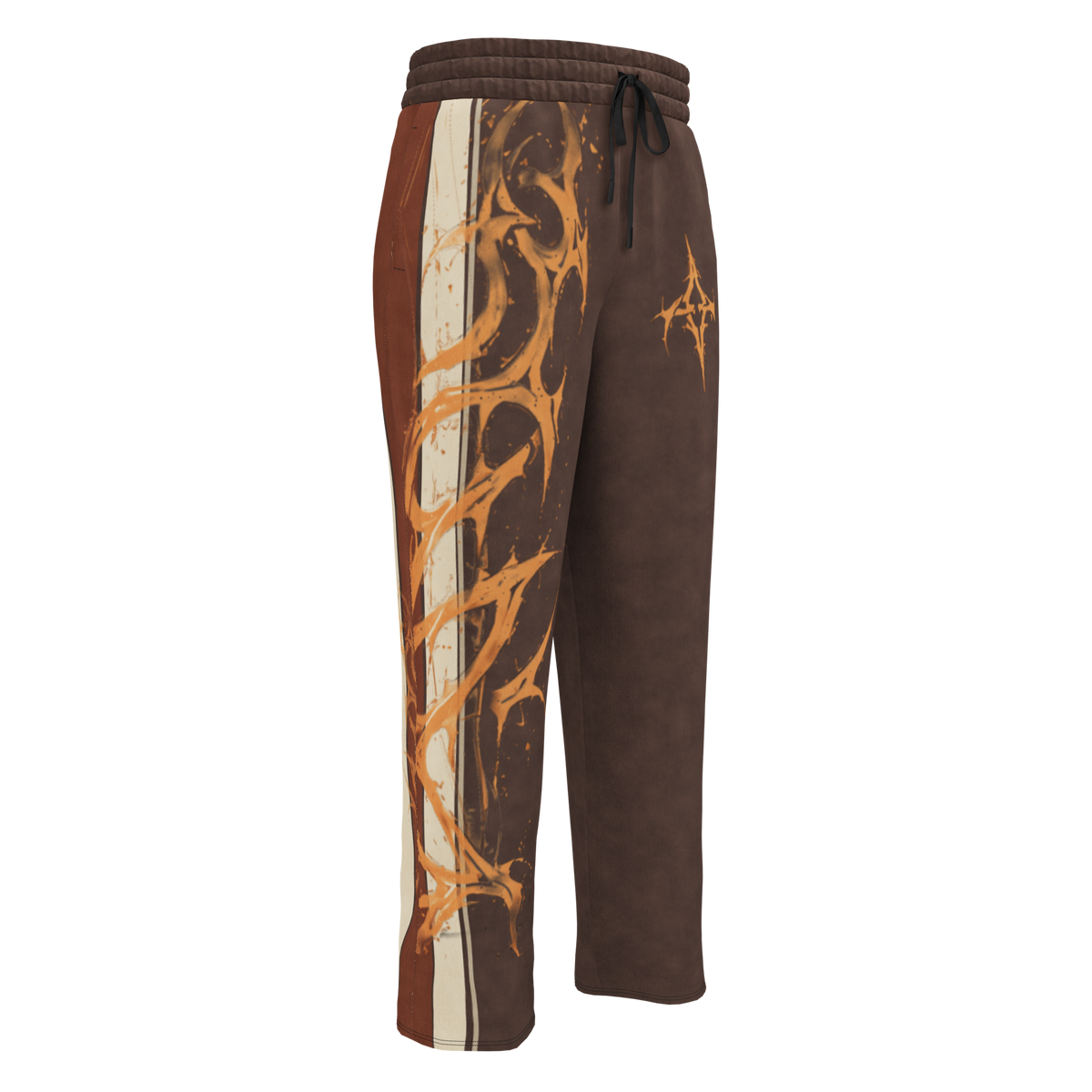 ICYS WORLD Two Tone wide-leg joggers, back view