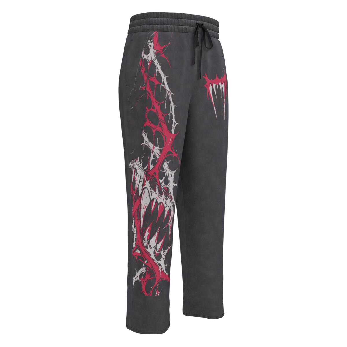 ICYS WORLD Cropped Chaos wide-leg joggers, back view