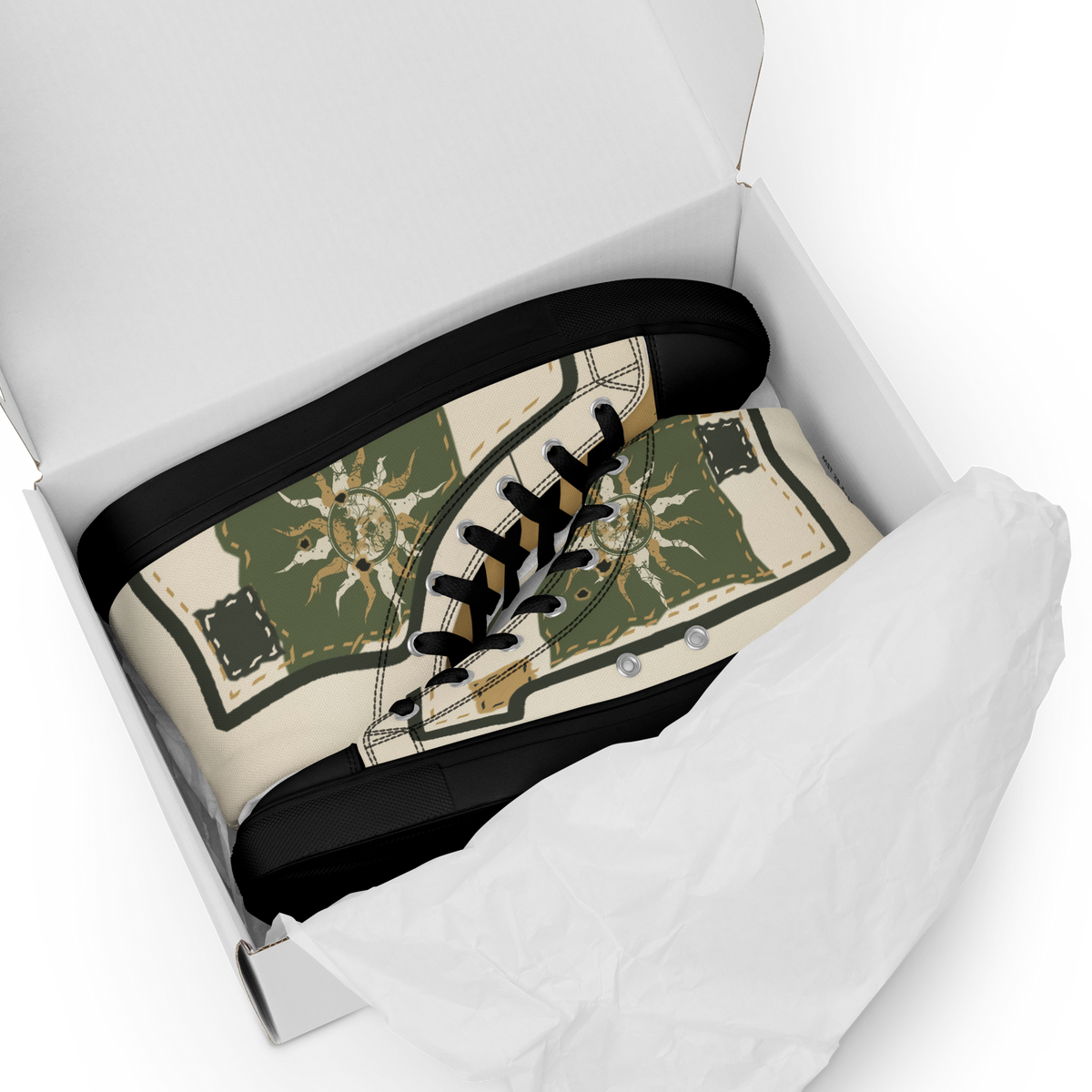 ICYS WORLD Hem Damage high-top sneakers, front view