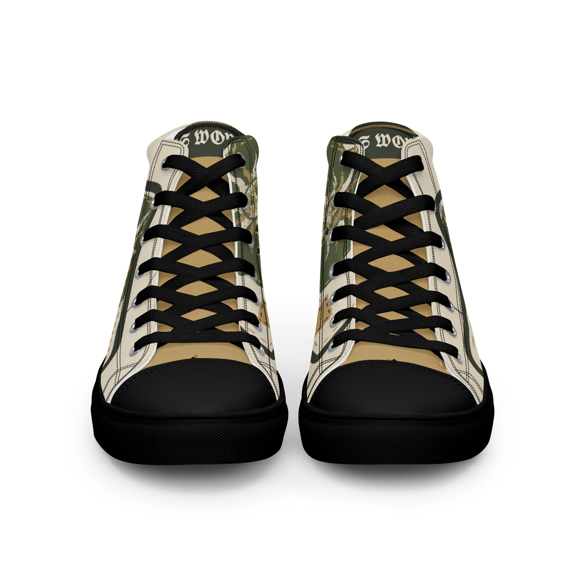 ICYS WORLD Hem Damage high-top sneakers, front view