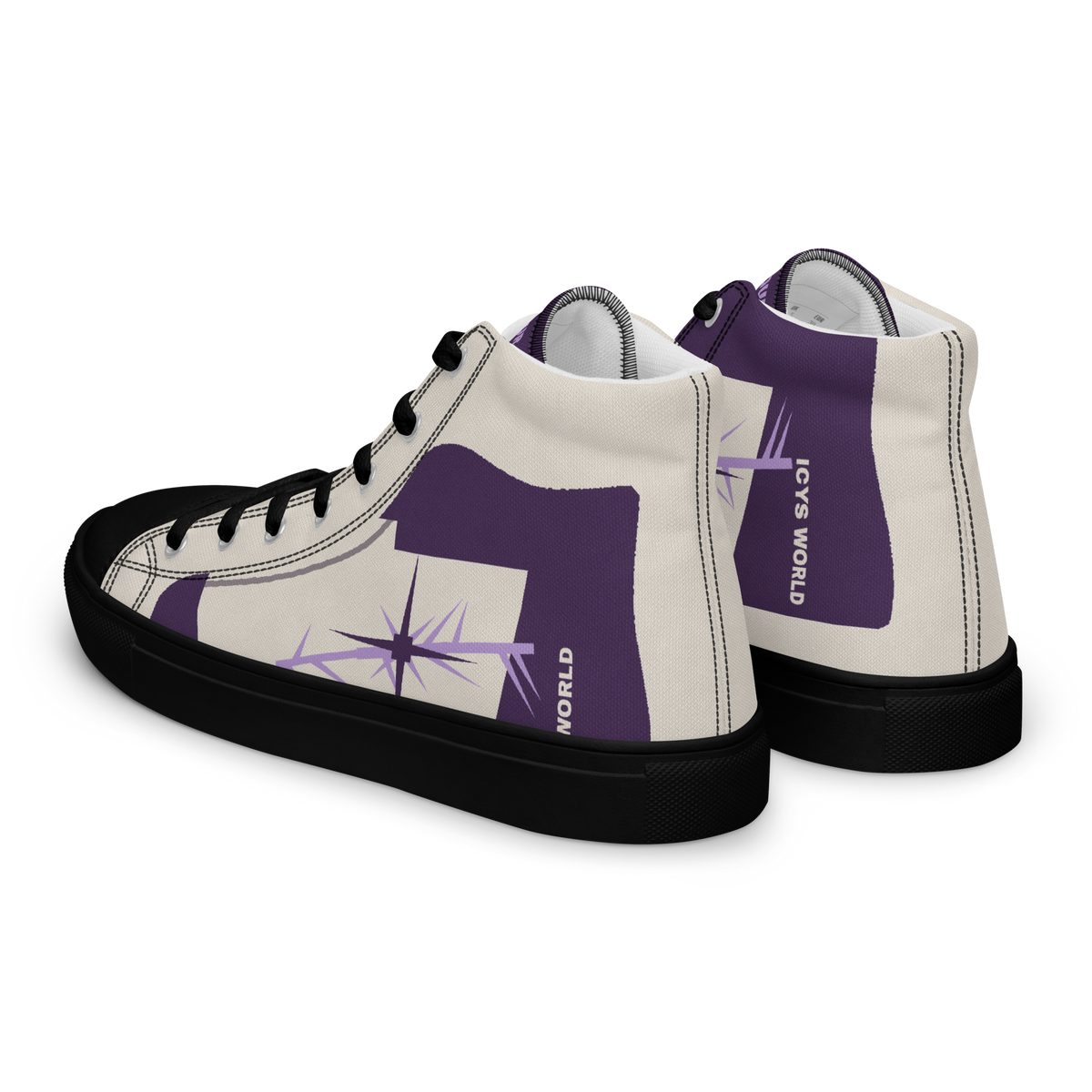 ICYS WORLD After Tour high-top sneakers, back view