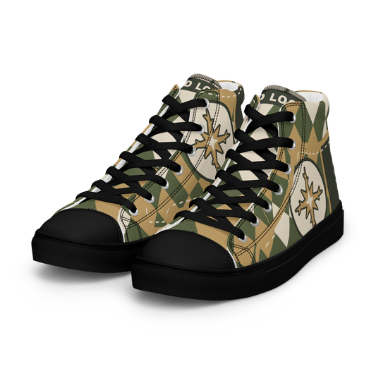 ICYS WORLD Grid Lock high-top sneakers, left front view