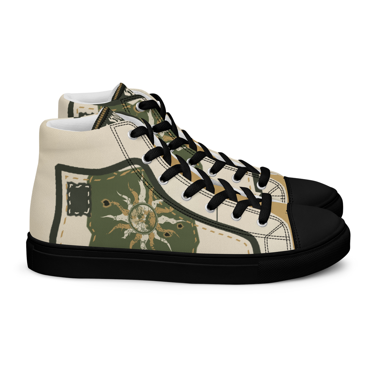 ICYS WORLD Hem Damage high-top sneakers, right view