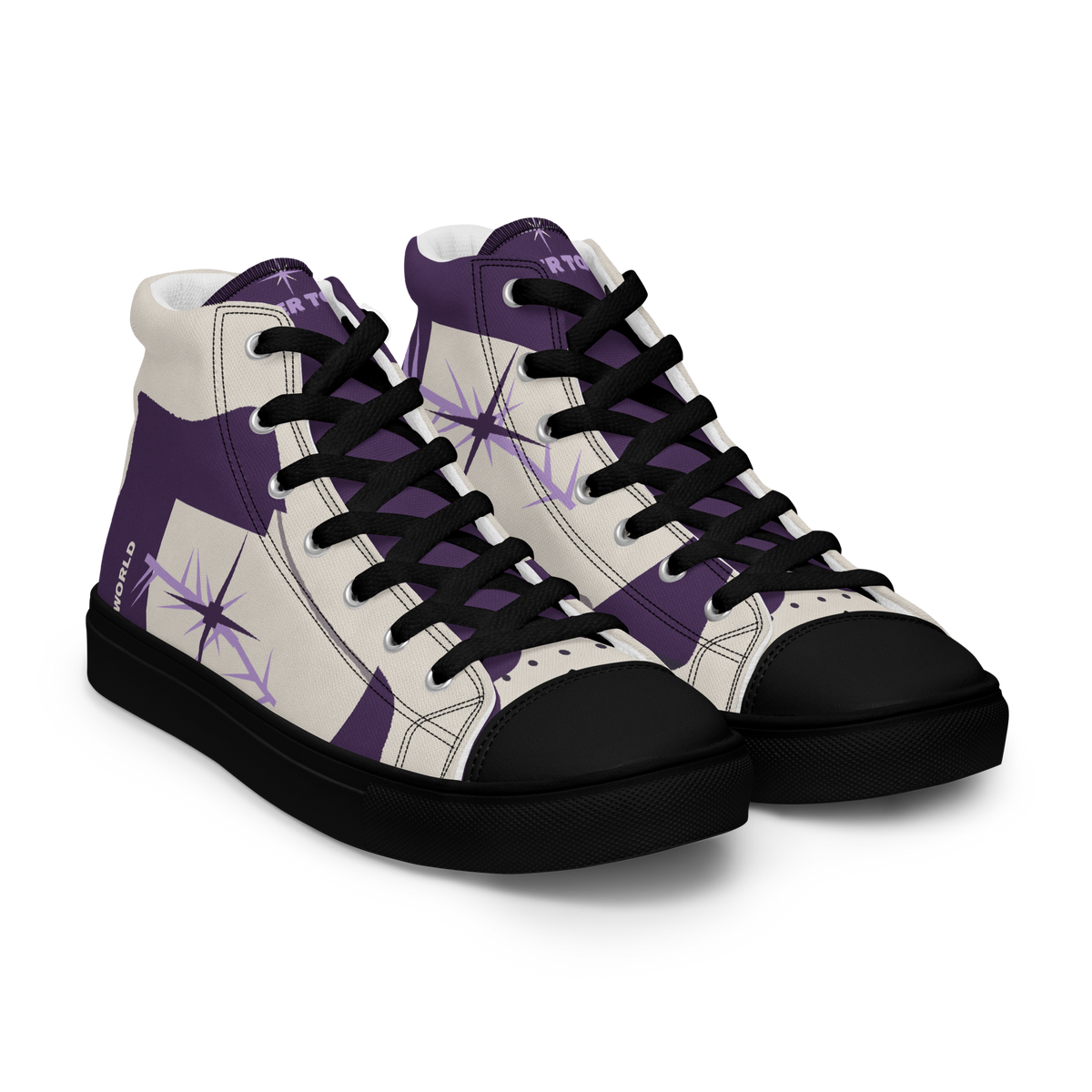 ICYS WORLD After Tour high-top sneakers, right front view