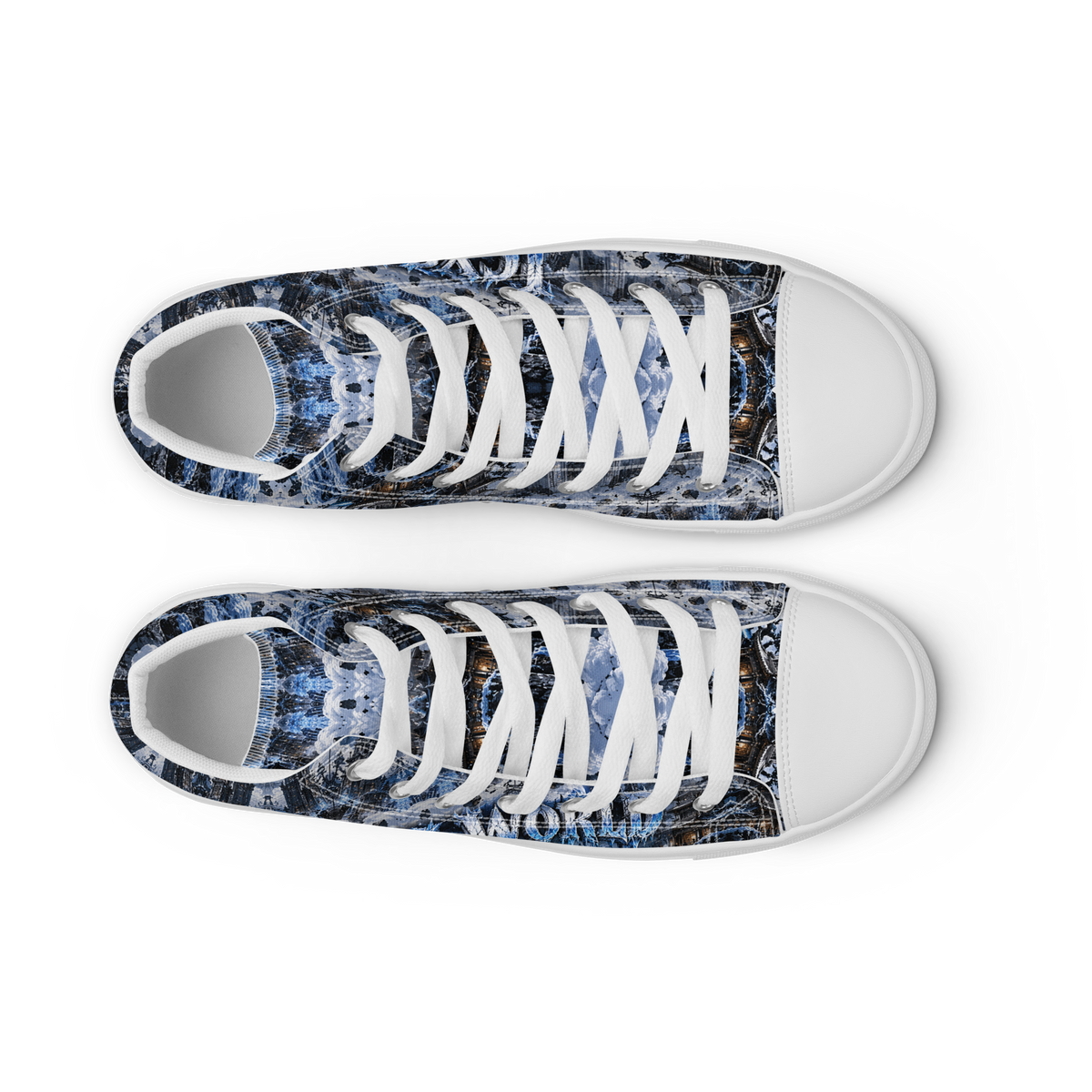 ICYS WORLD Dragon High-Tops – all-over print high-top sneakers, top view