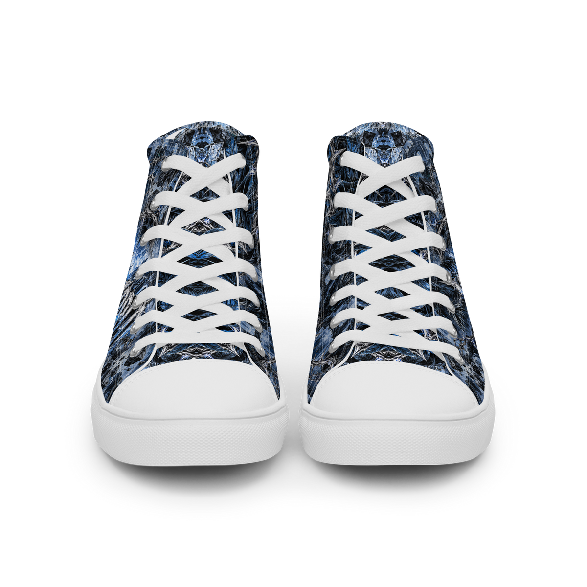 ICYS WORLD Frozen Kingdom High-Tops – all-over print high-top sneakers, front view