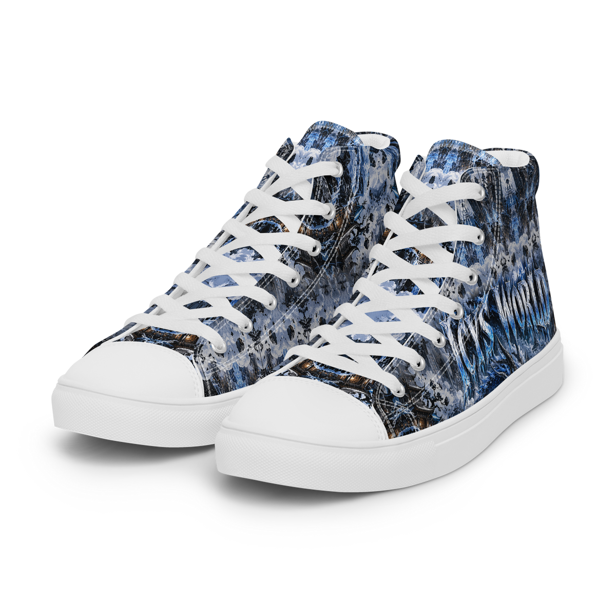 ICYS WORLD Dragon High-Tops – all-over print high-top sneakers, left front view