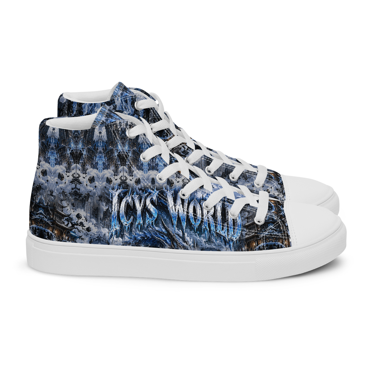 ICYS WORLD Dragon High-Tops – all-over print high-top sneakers, right view