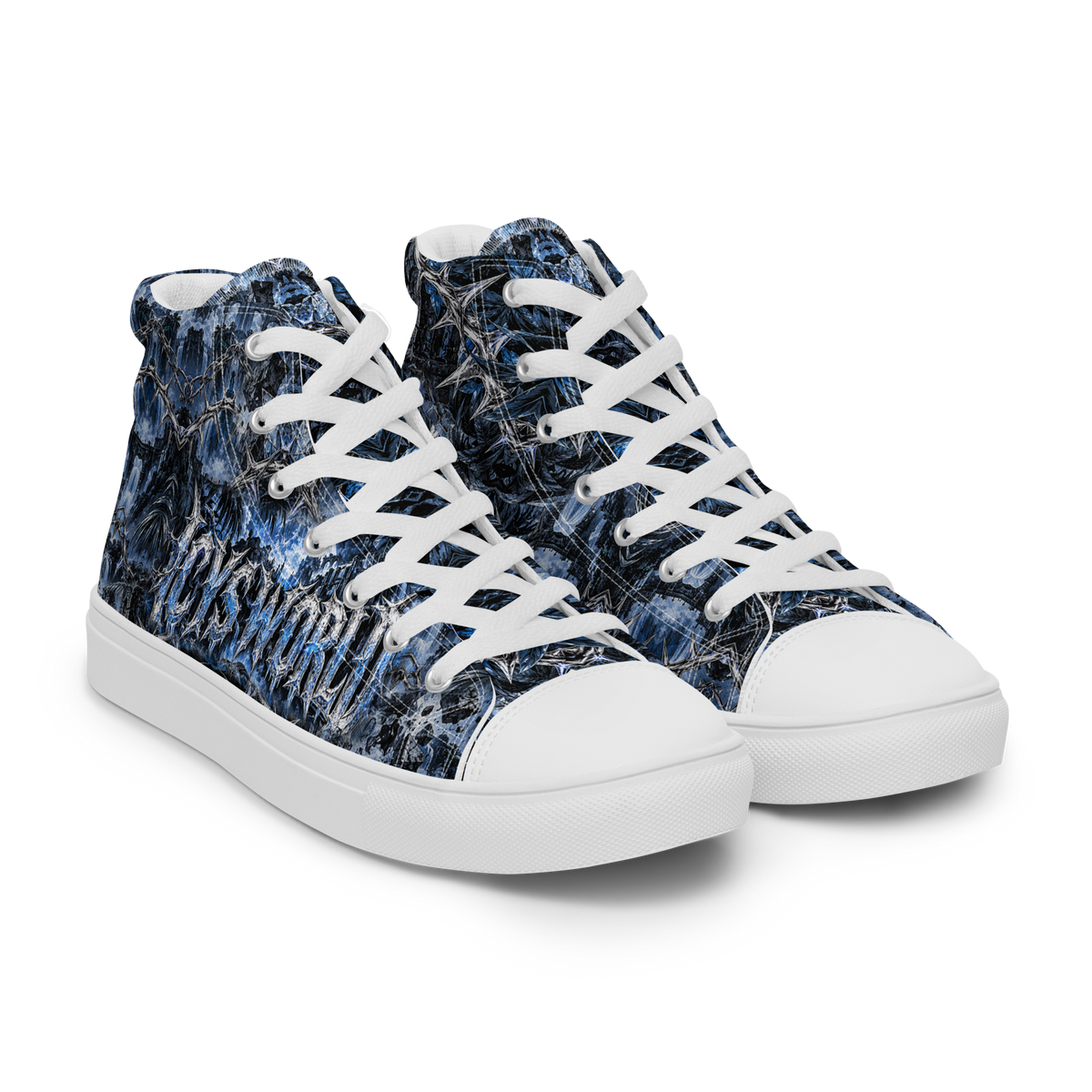 ICYS WORLD Frozen Kingdom High-Tops – all-over print high-top sneakers, right front view