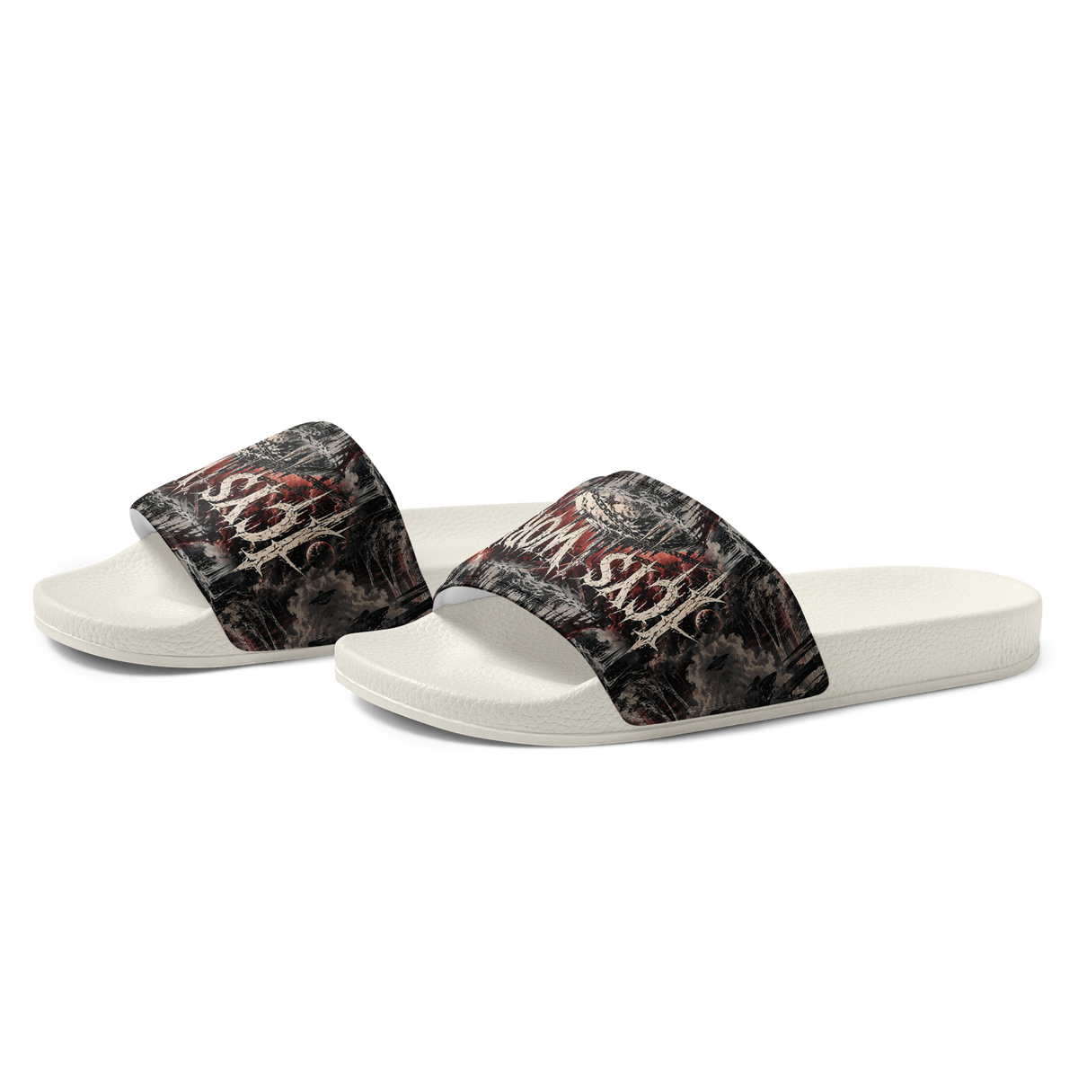 ICYS WORLD Skull Slides – printed slides, left front view