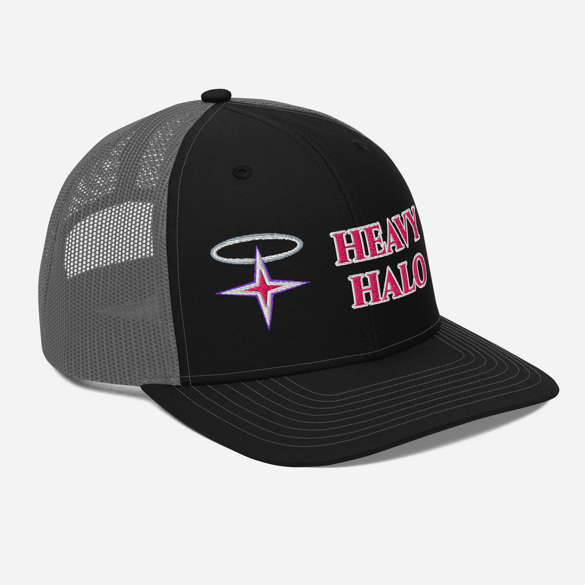 ICYS WORLD Heavy Halo trucker hat, right front view