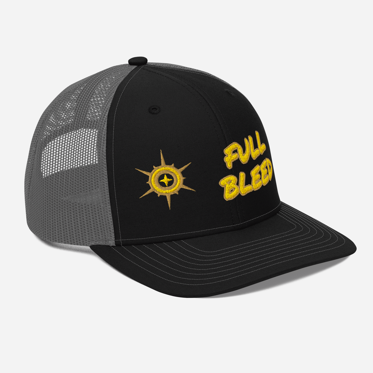 ICYS WORLD Full Bleed trucker hat, right front view