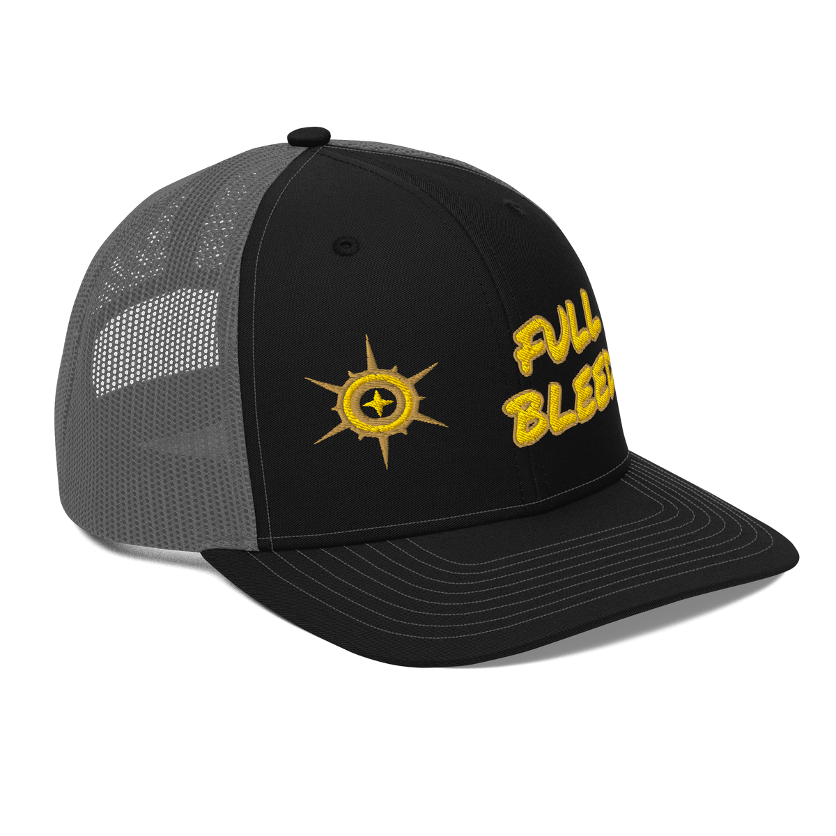 ICYS WORLD Full Bleed trucker hat, right front view