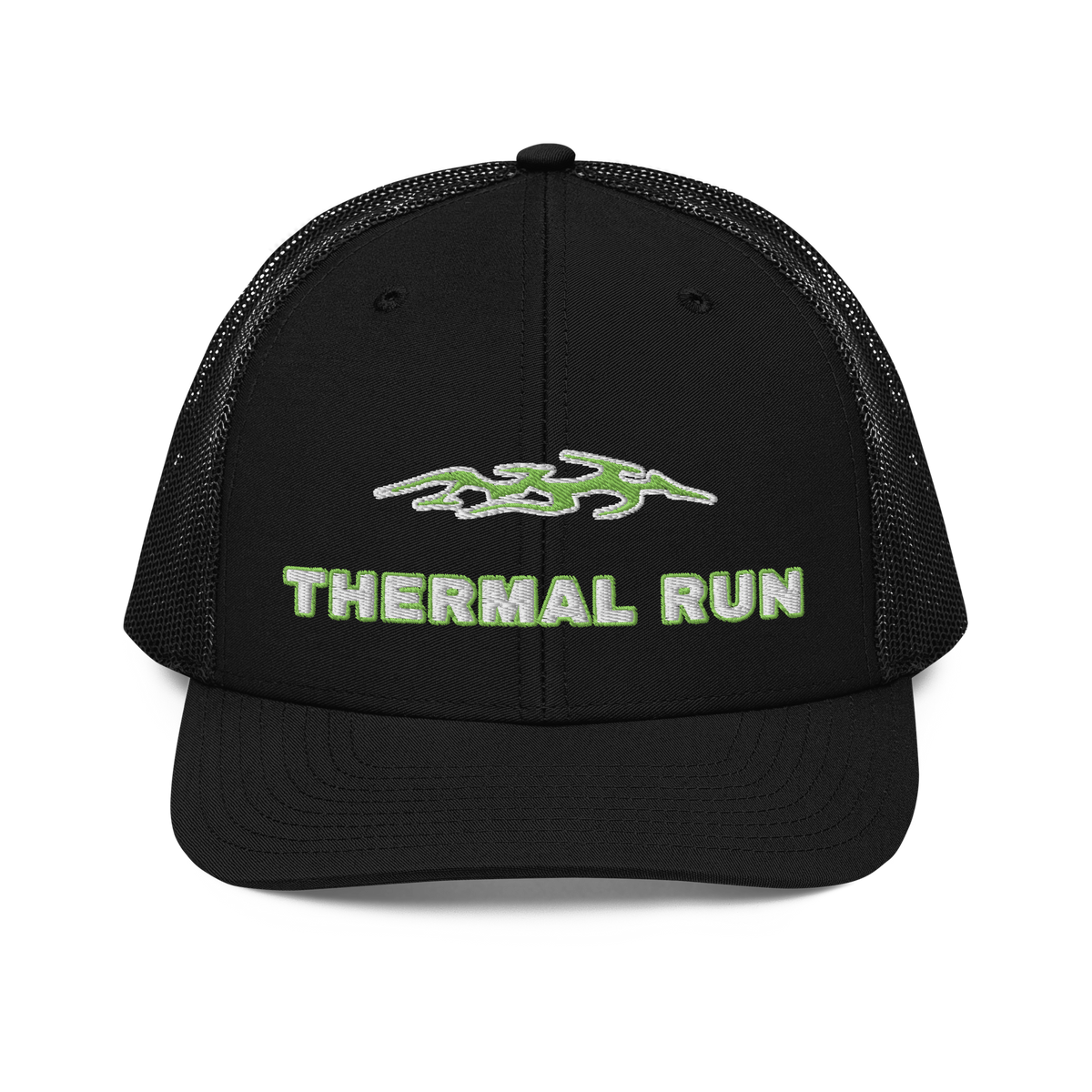 ICYS WORLD Thermal Run trucker hat, front view