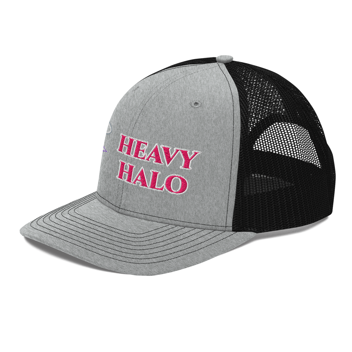 ICYS WORLD Heavy Halo trucker hat, left front view