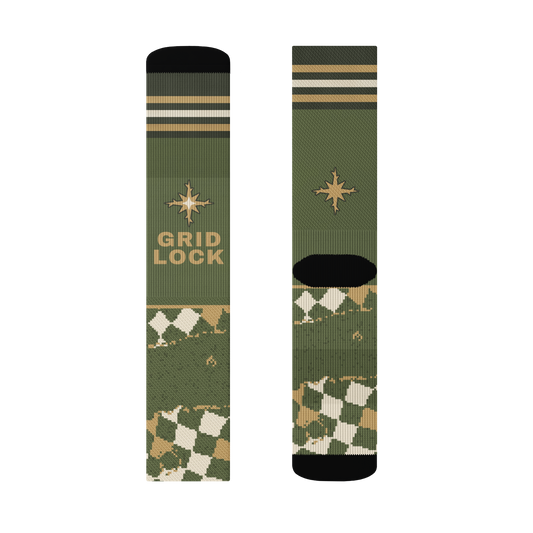 ICYS WORLD Grid Lock socks, detail view