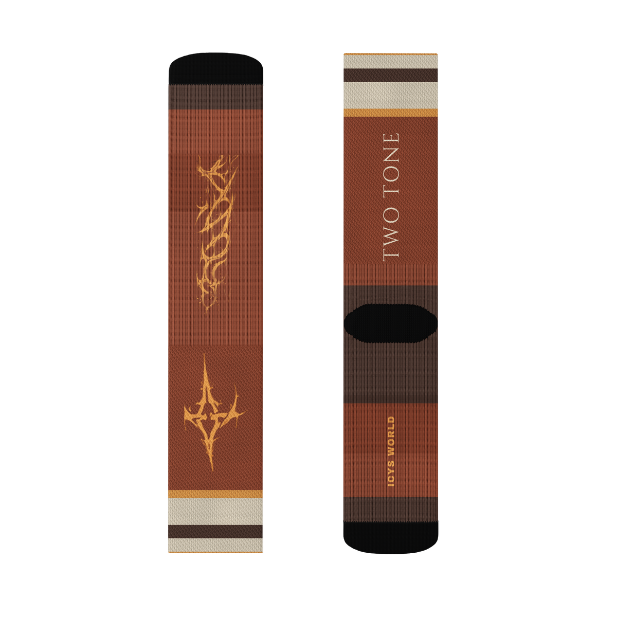 ICYS WORLD Two Tone socks, detail view