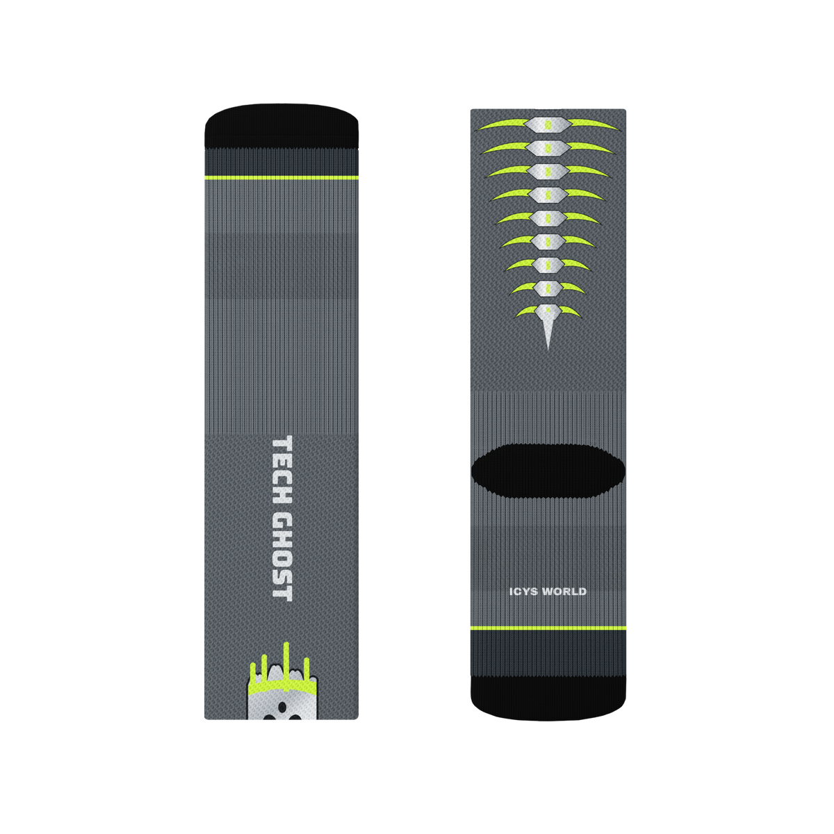 ICYS WORLD Tech Ghost socks, detail view