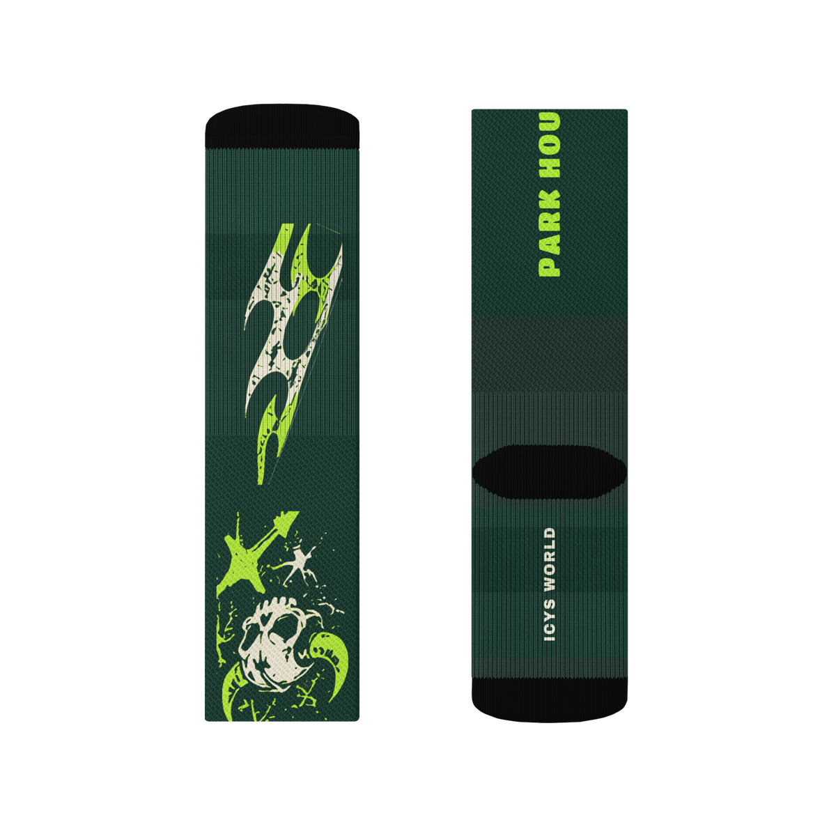 ICYS WORLD Park Hours socks, detail view