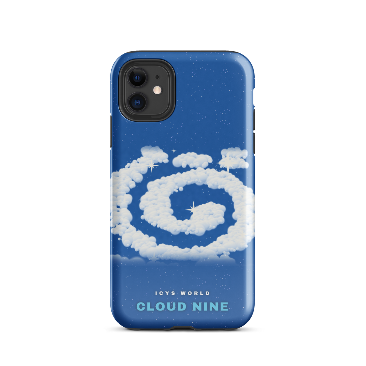 ICYS WORLD Cloud Nine iPhone case on iPhone 11, glossy finish