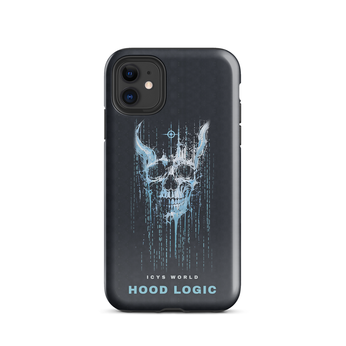 ICYS WORLD Hood Logic iPhone case on iPhone 11, glossy finish
