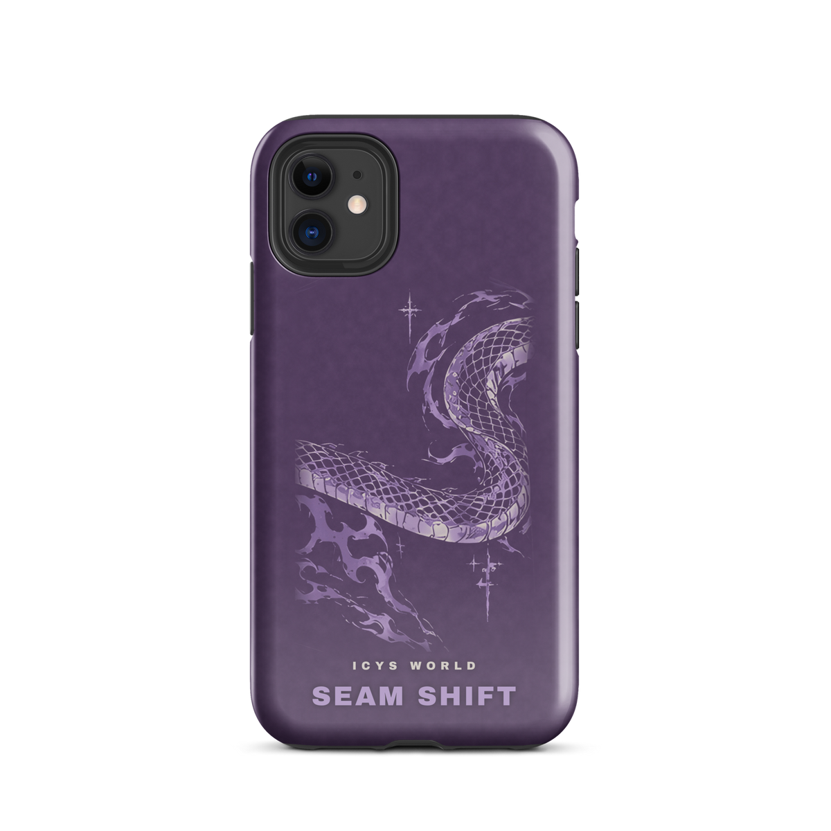ICYS WORLD Seam Shift iPhone case on iPhone 11, glossy finish