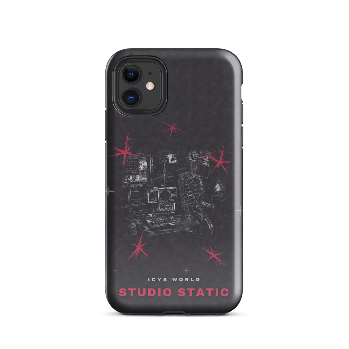 ICYS WORLD Studio Static iPhone case on iPhone 11, glossy finish