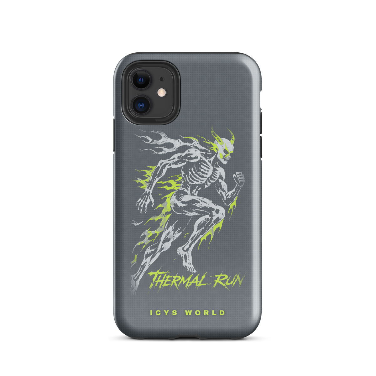 ICYS WORLD Thermal Run iPhone case on iPhone 11, glossy finish