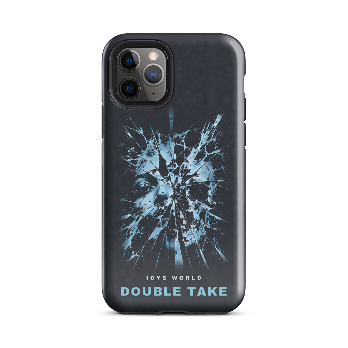 ICYS WORLD Double Take iPhone case on iPhone 11 Pro, glossy finish
