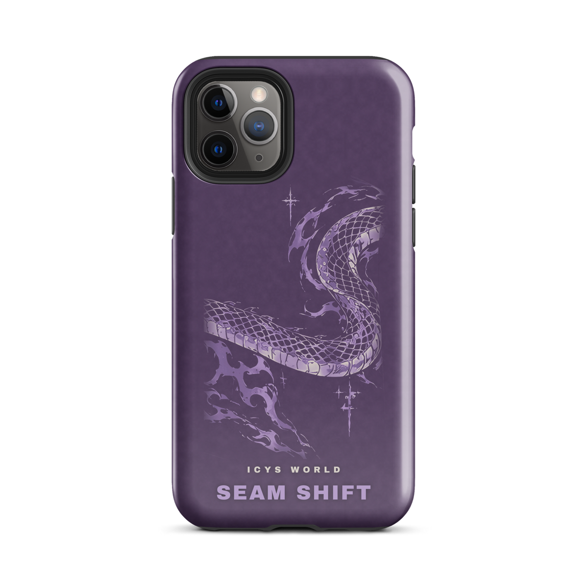 ICYS WORLD Seam Shift iPhone case on iPhone 11 Pro, glossy finish
