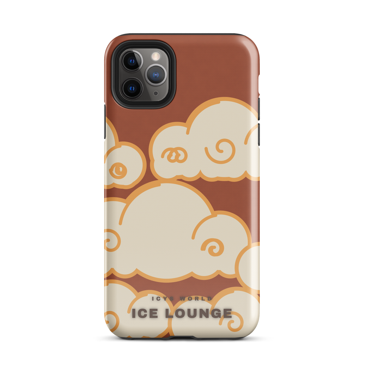 ICYS WORLD Ice Lounge iPhone case on iPhone 11 Pro Max, glossy finish
