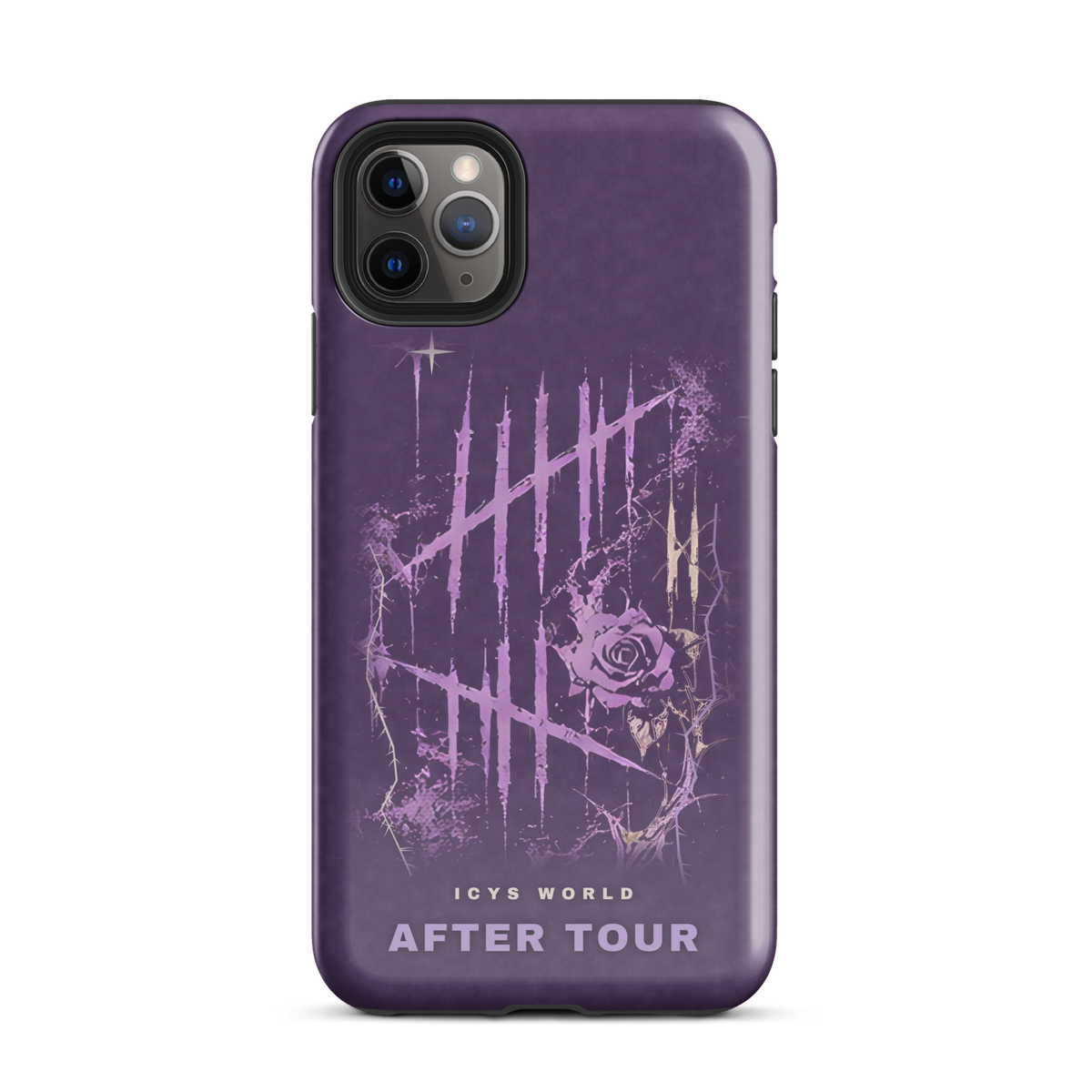 ICYS WORLD After Tour iPhone case on iPhone 11 Pro Max, glossy finish