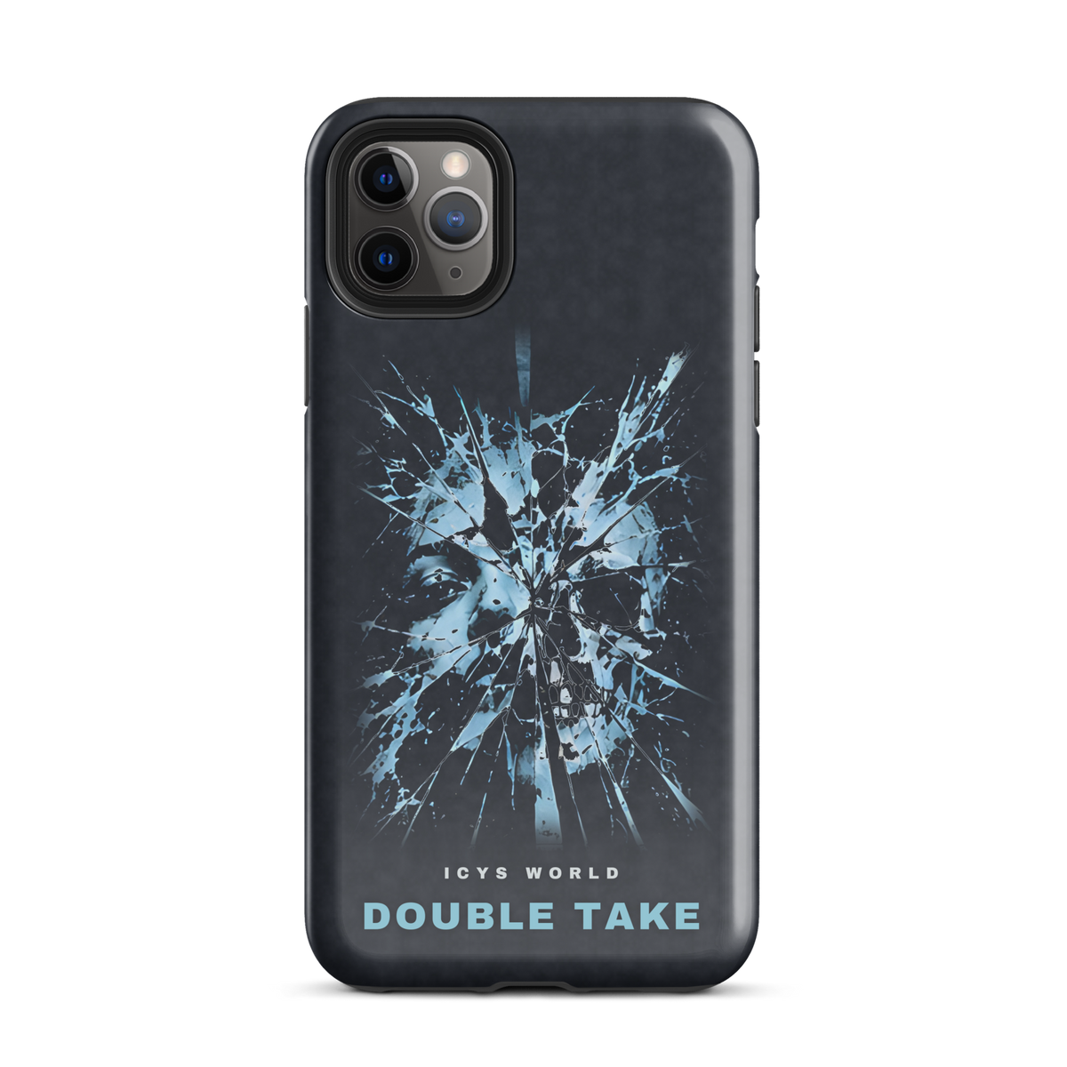 ICYS WORLD Double Take iPhone case on iPhone 11 Pro Max, glossy finish