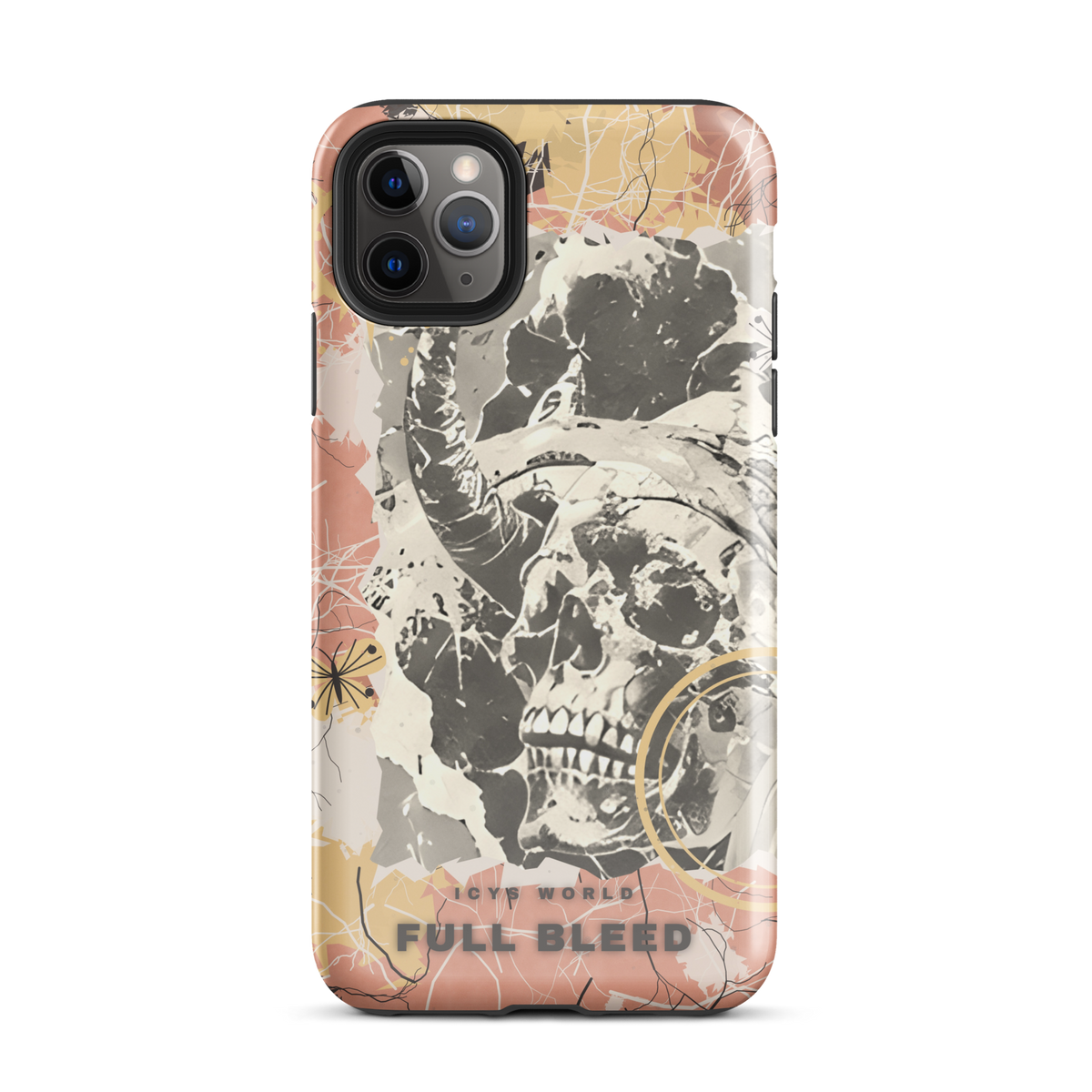 ICYS WORLD Full Bleed iPhone case on iPhone 11 Pro Max, glossy finish