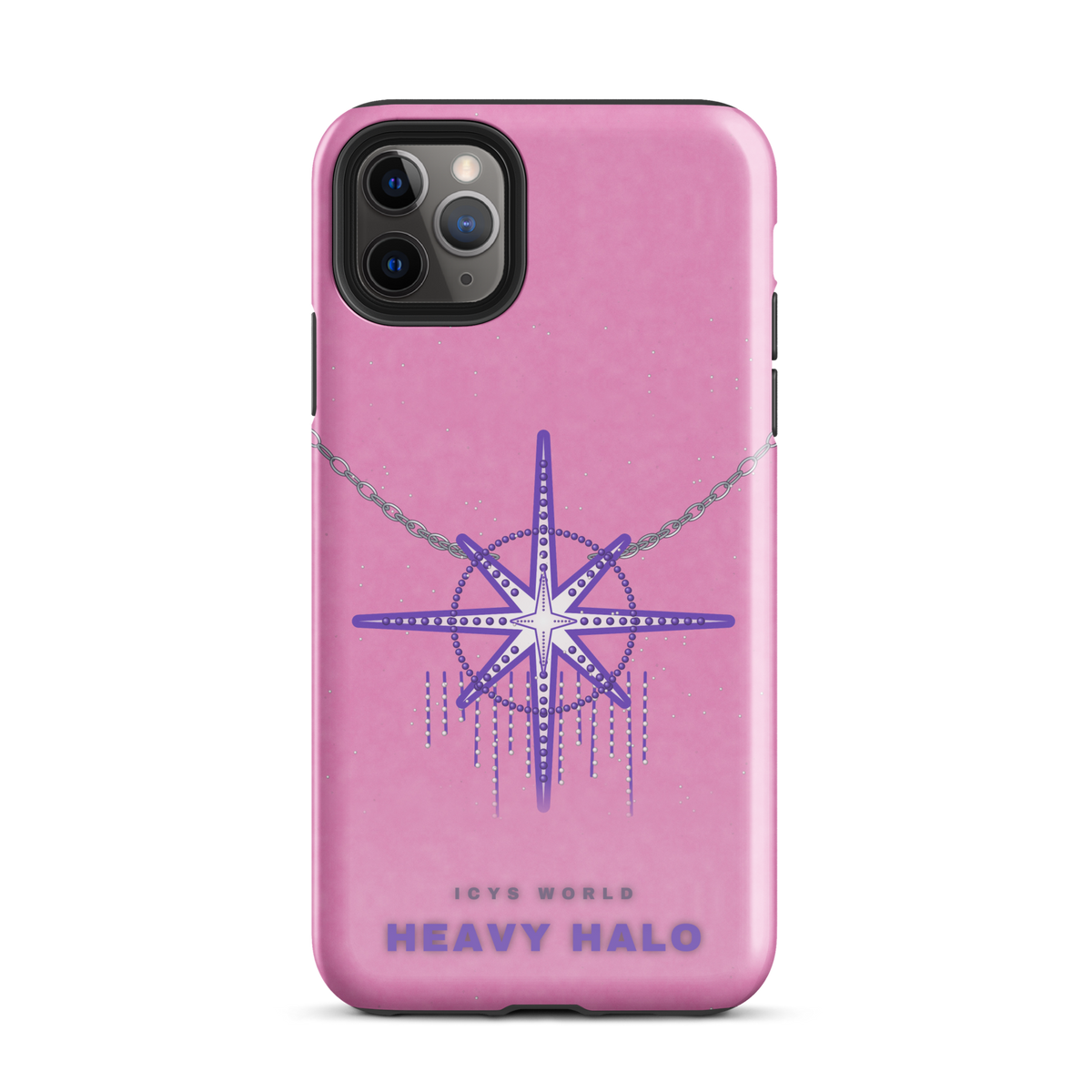 ICYS WORLD Heavy Halo iPhone case on iPhone 11 Pro Max, glossy finish