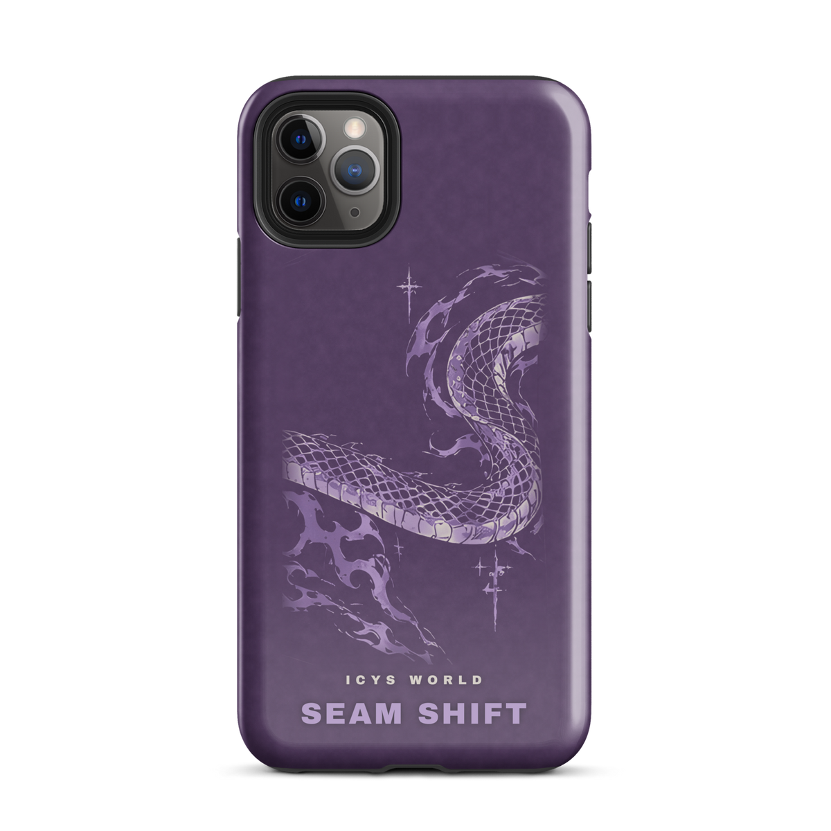 ICYS WORLD Seam Shift iPhone case on iPhone 11 Pro Max, glossy finish