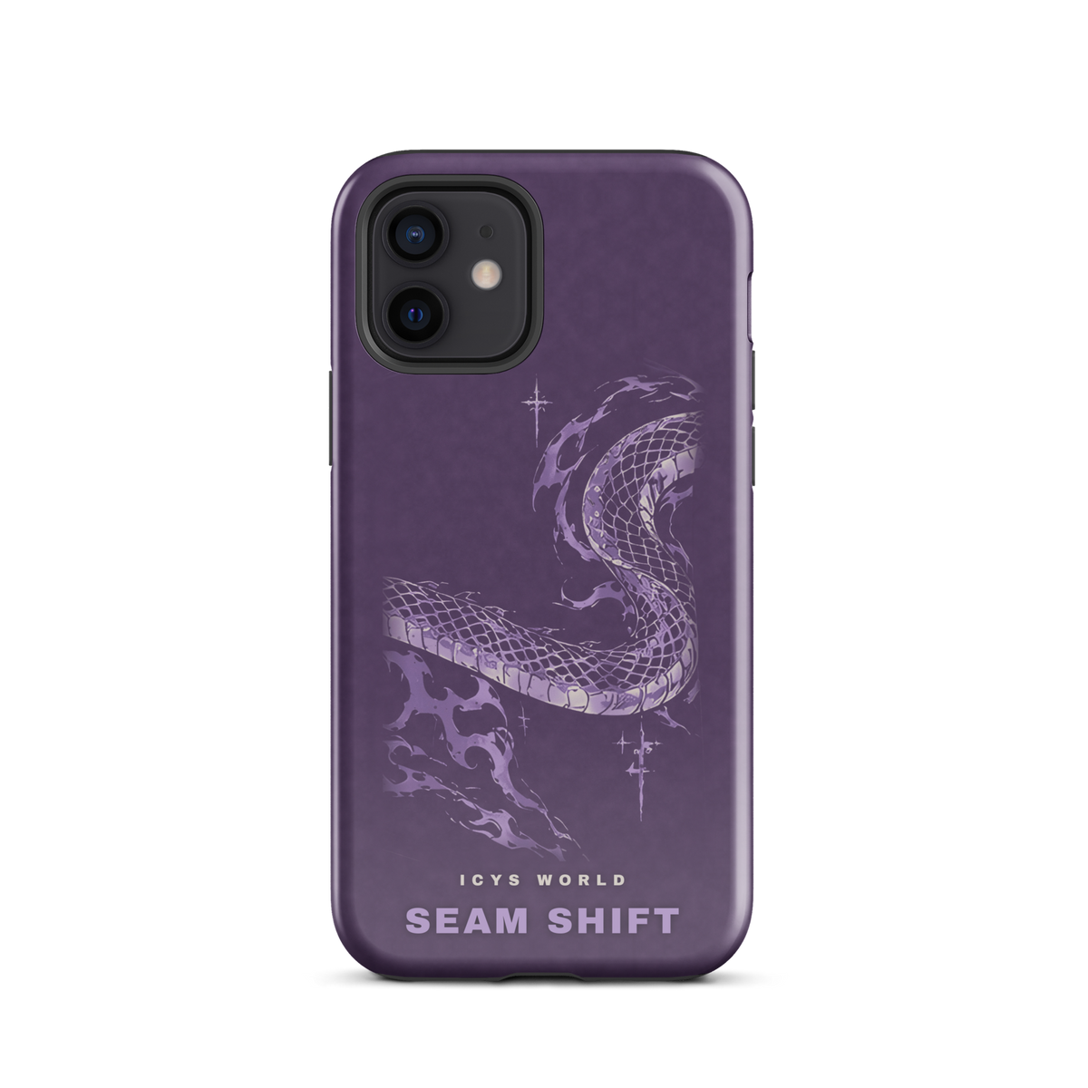 ICYS WORLD Seam Shift iPhone case on iPhone 12, glossy finish